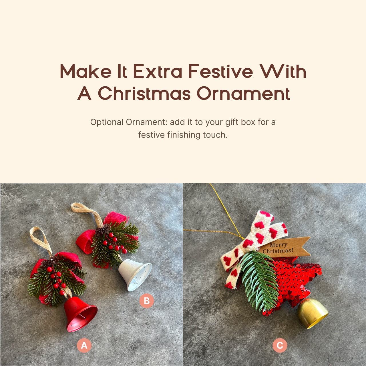 Personalised Christmas Gift Box – Leather Journal, Engraved Coaster & Ornament | Handmade Custom Gift for Everyone