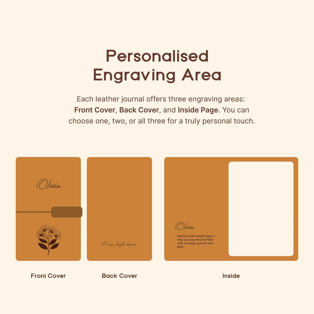 Personalised Teacher Gift Box – Leather Journal & Engraved Coaster Set | Handmade Thank You Gift