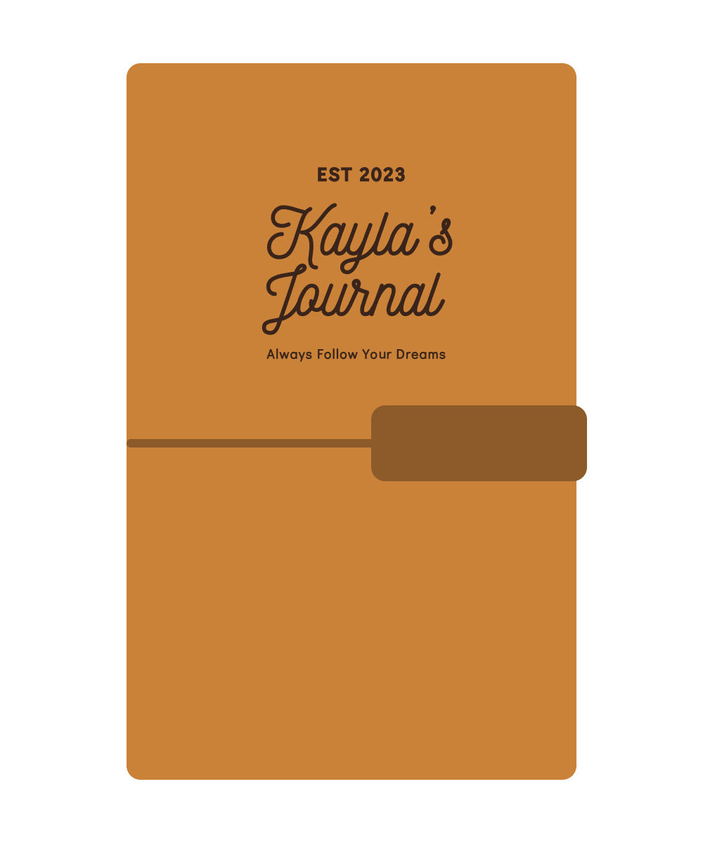 Handcrafted Personalised Leather Travel Journal