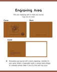 custom engraved leather memory book for dad