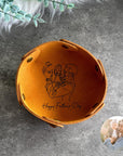 personalised leather tray with happy father’s day engraving