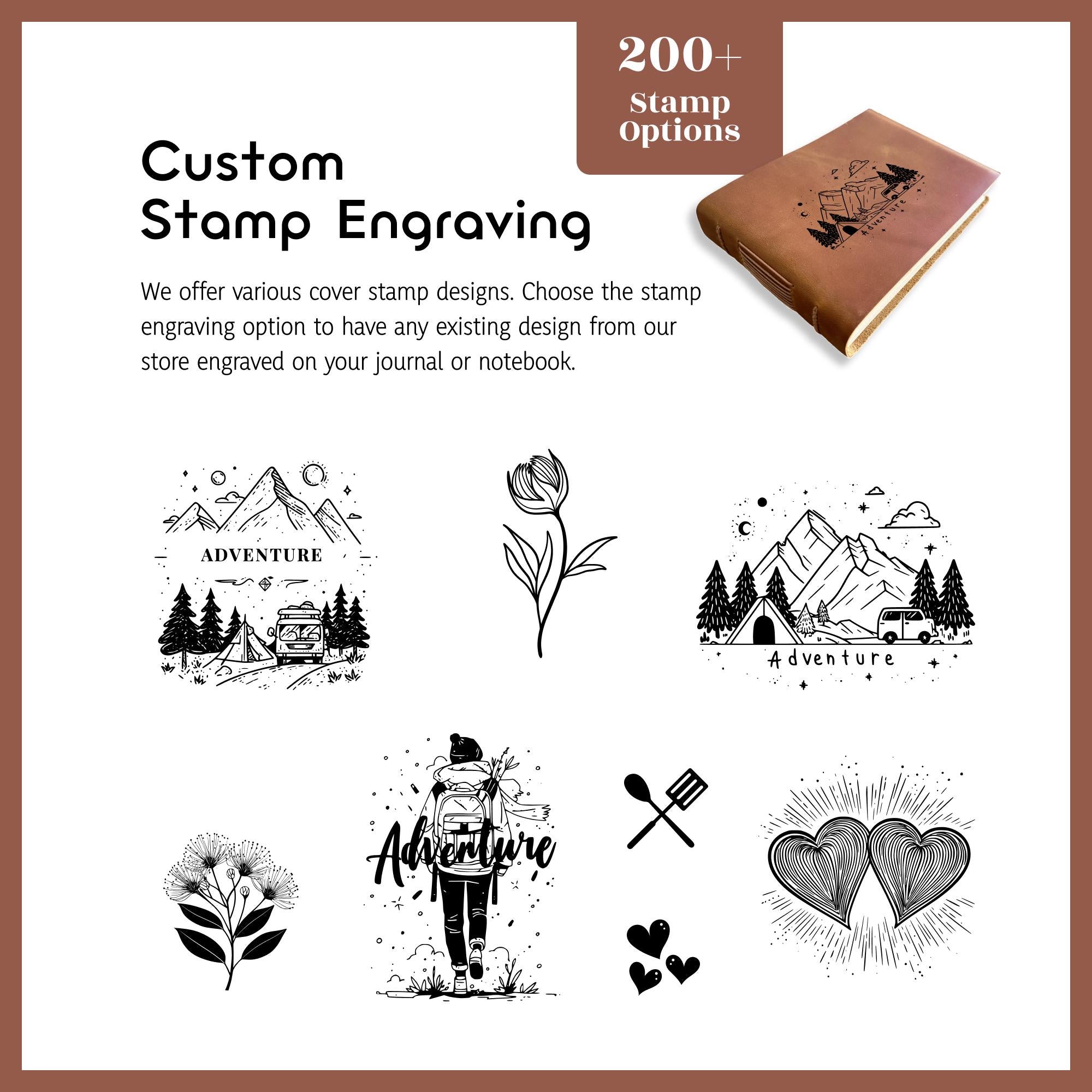 a book with a bunch of stamps on it