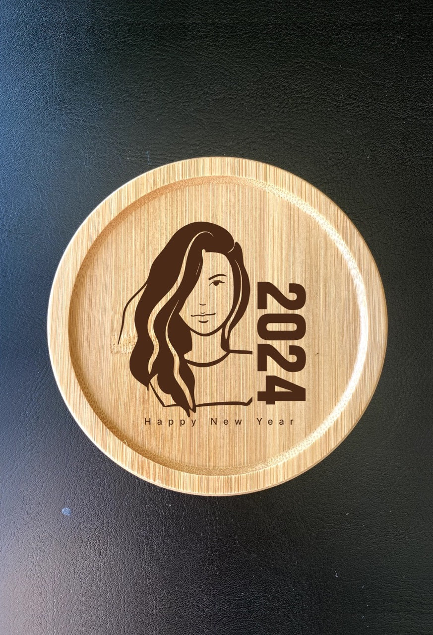 Engraved 2024 Wooden Coasters