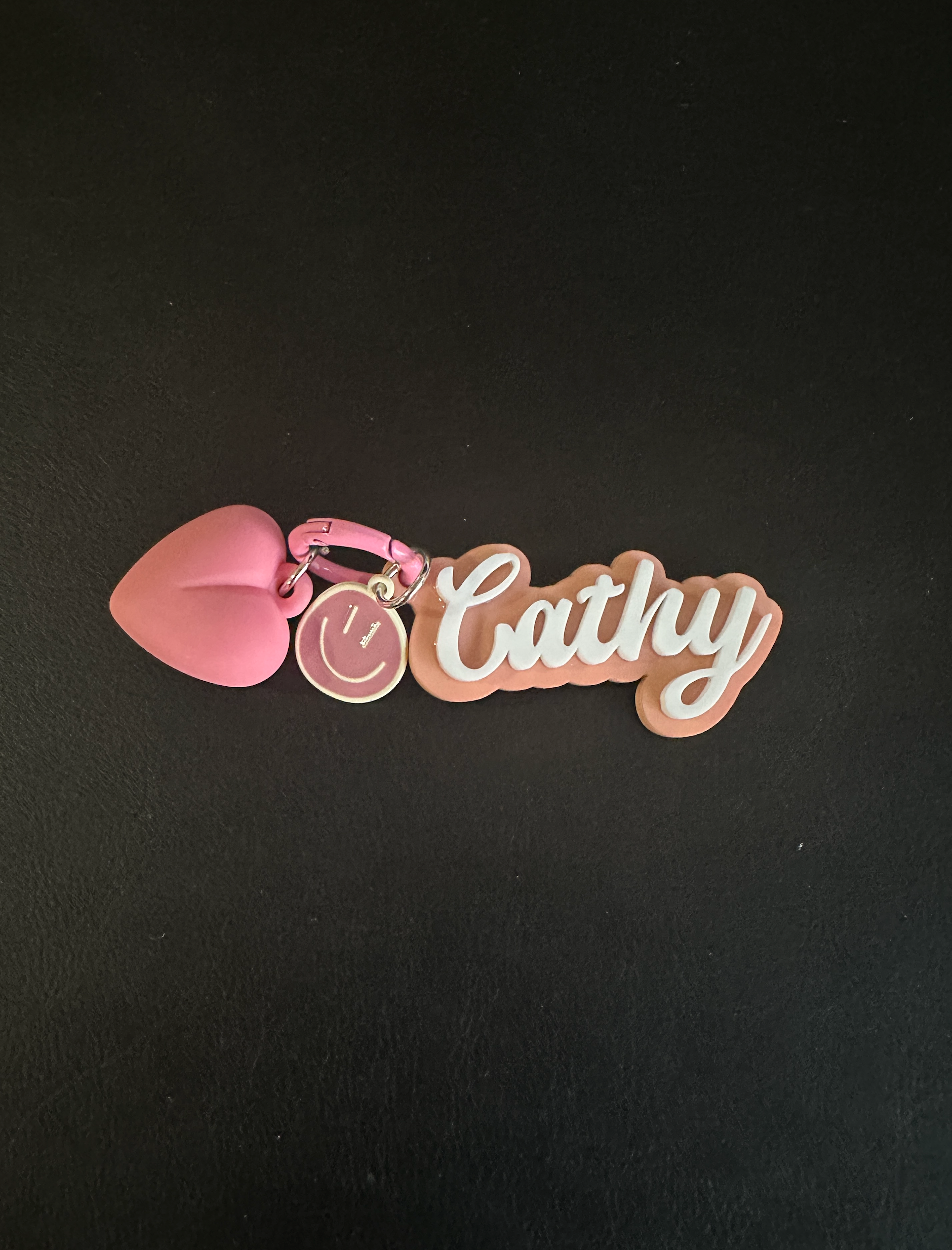 Custom name accessories with charms for kids and teens