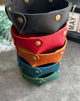 Multi-colour leather tray with Best Dad Ever and Super Dad designs