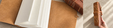 Leather Wrap Journals & Notebooks