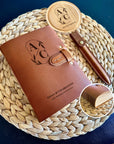 Unique Personalised Couple's Leather Notebook for Weddings and Anniversaries