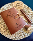 Handcrafted Thick Leather Recipe Notebook - Durable Culinary Journal