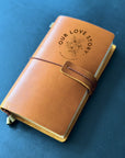 "Timeless Love" Leather Journal - A Personalised Anniversary Keepsake