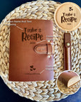 Custom Leather Thick Cookbook for Food Lovers