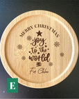 Customisable Christmas Themed Coffee Coaster - Personalised Christmas Gift