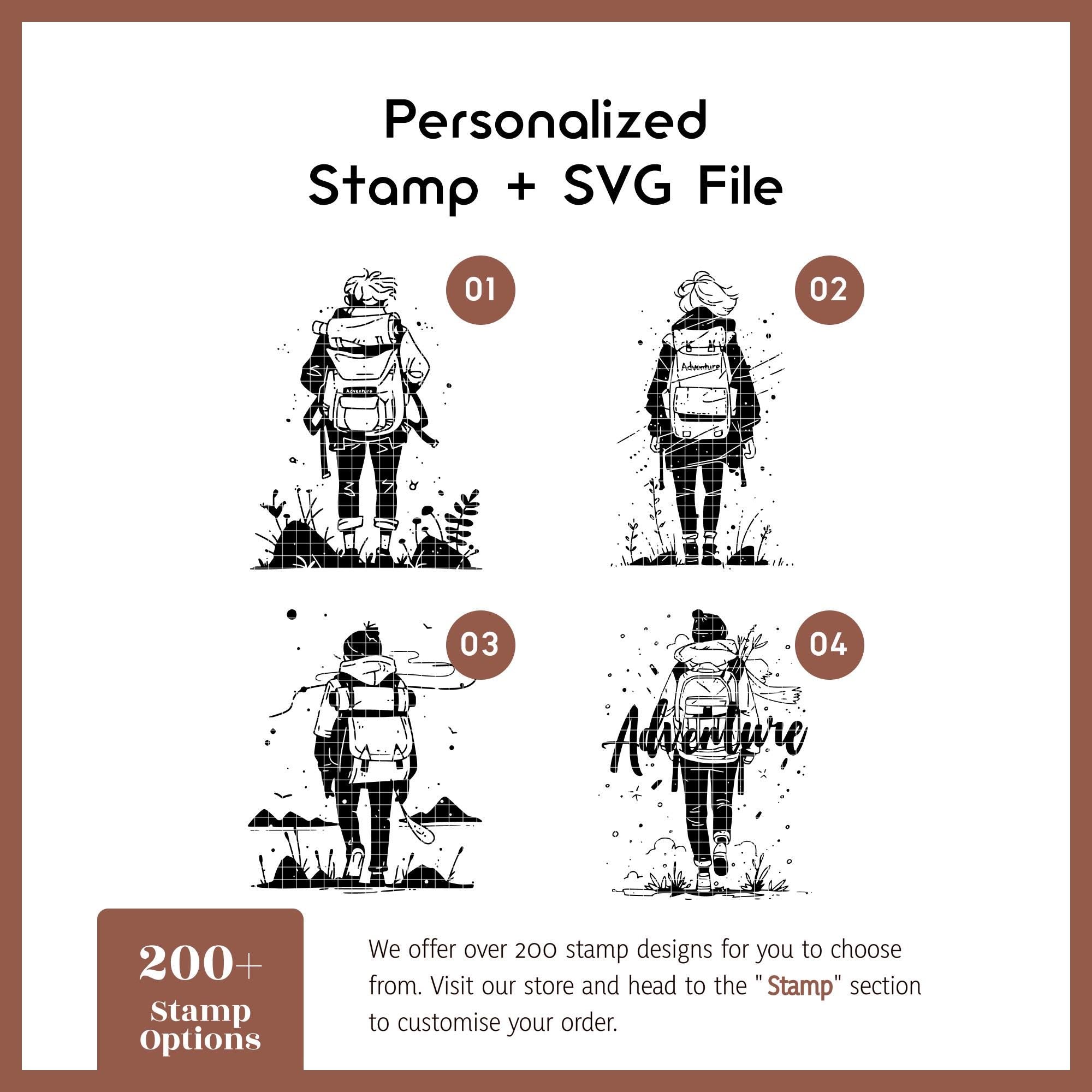 Travel journal engraving with adventure theme