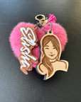 Personalised Portrait and Name Keychain