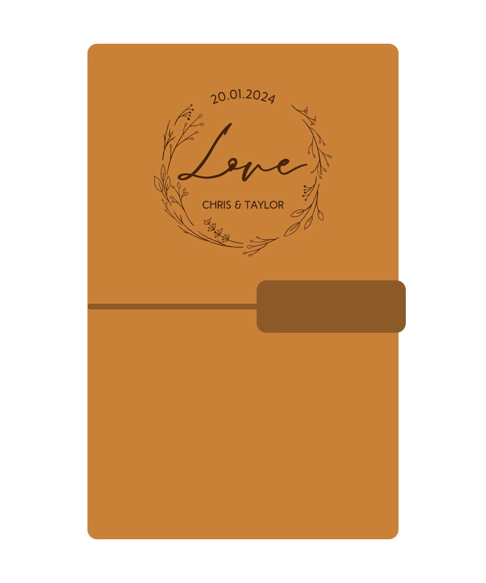 Craftsman hand-stitching custom cover on leather diary