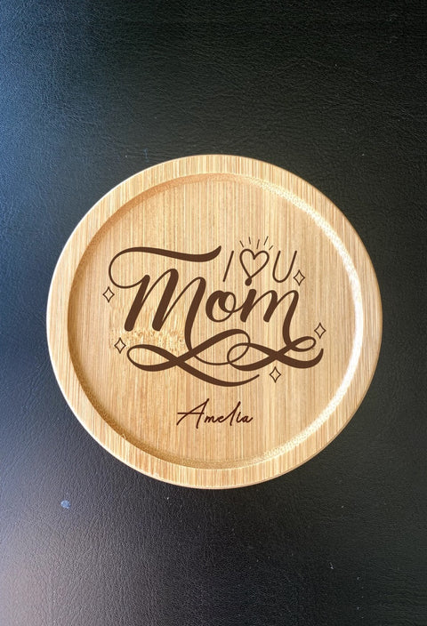 Luxury Marble "Mum" Coffee Coaster - Sleek & Custom Gift, Mother's Day Gift