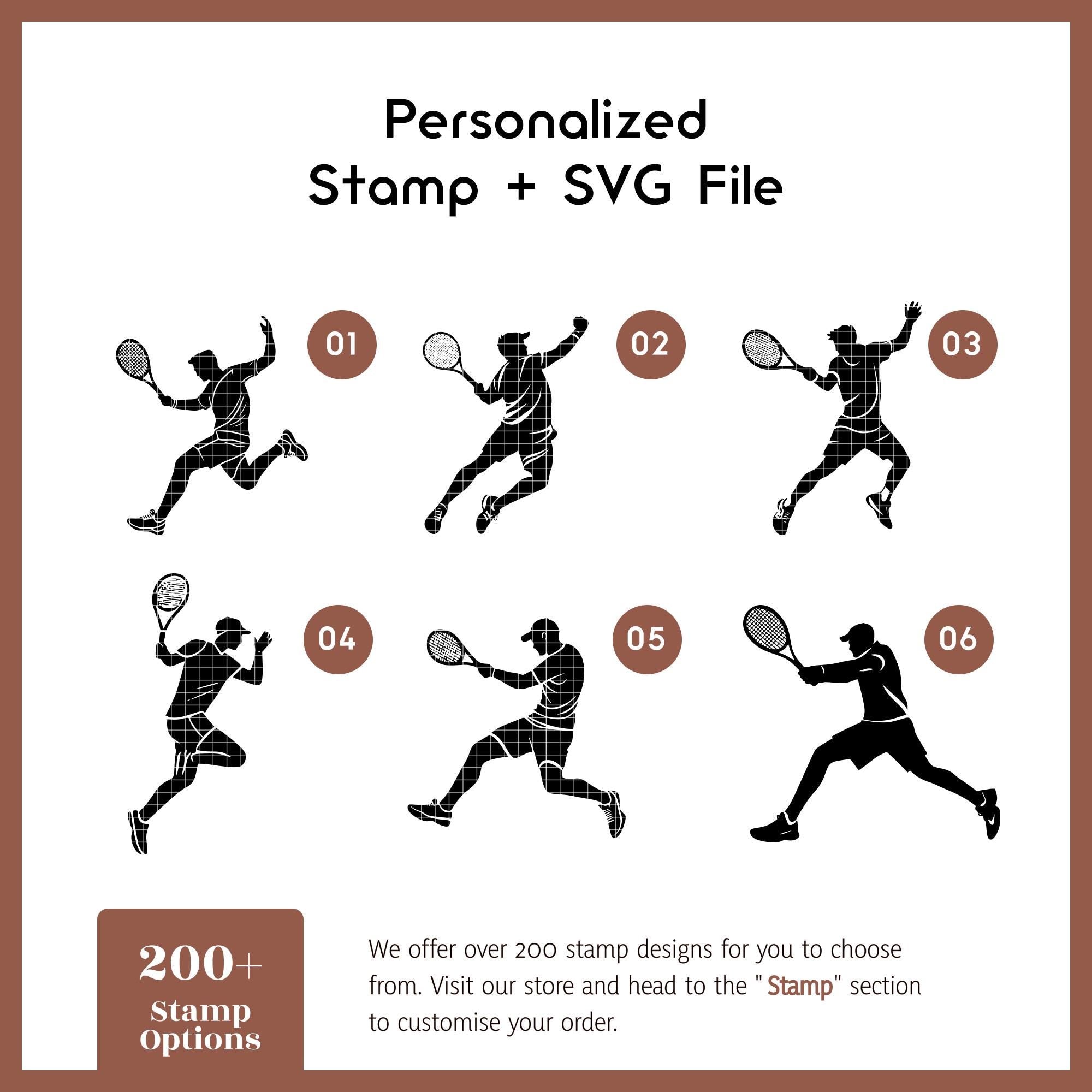 Cricut-ready SVG tennis stamp