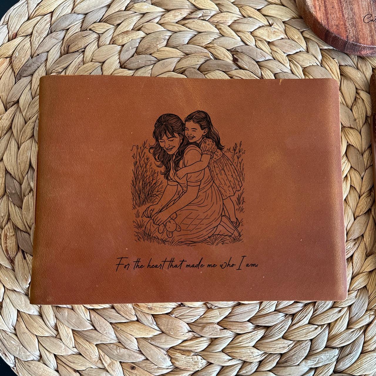 Custom Moms Gift Leather Journal