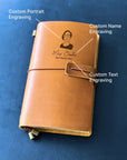 Handcrafted Leather Journal for Teachers - Elegant, Personalised Notebook