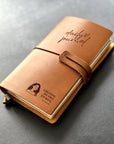 Custom Leather Journal with Personalised Cover