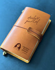 Custom Leather Journal with Personalised Cover