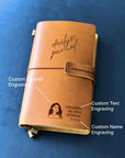 Custom Leather Journal with Personalised Cover