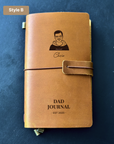 Dad's portrait notebook, Gift for Dad/Grandpa