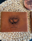 Personalized Leather Notebook & Journal – Handmade Customized Gift for Couples Anniversaries