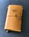 Elegant handmade leather diary for daily writing and reflections