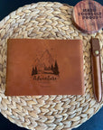 Premium leather adventure sketchbook, a thoughtful gift for artists or writers.
