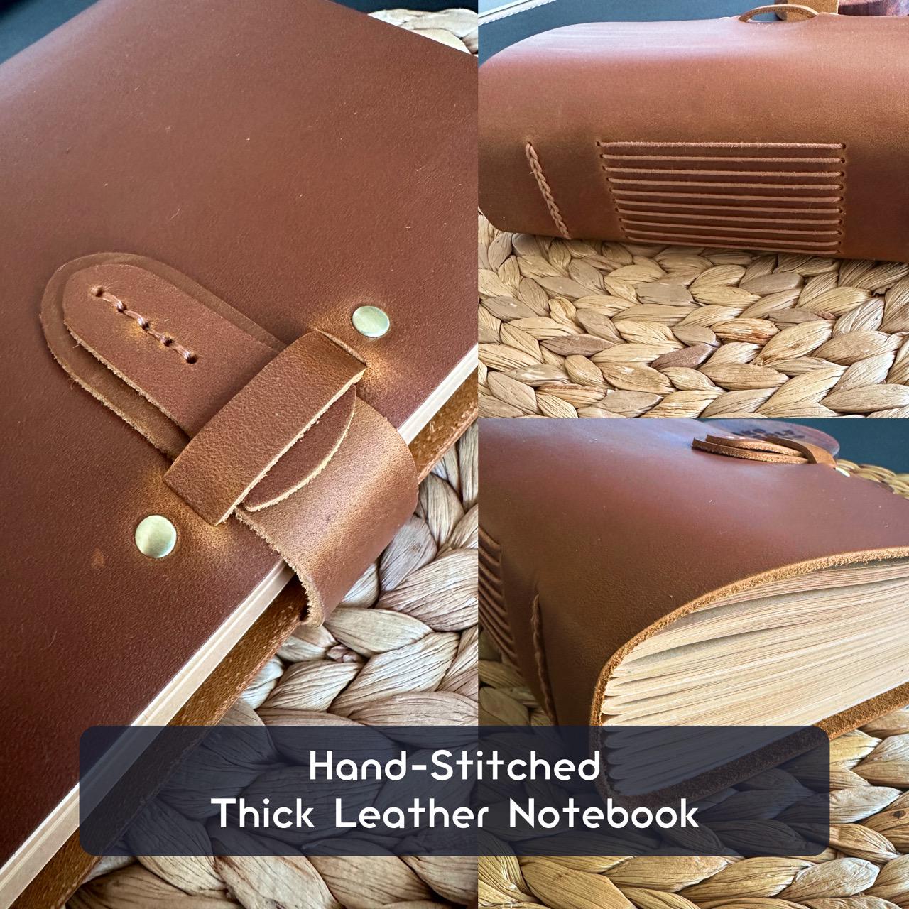 Engraved leather notebook – thoughtful realtor closing gift for homeowners