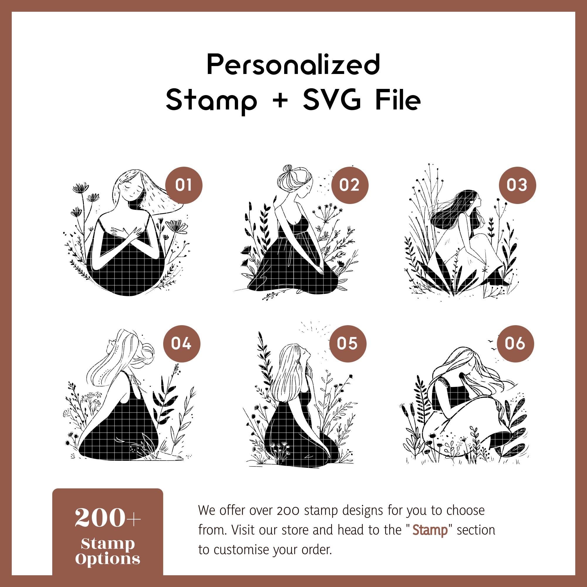 Nature-inspired woman silhouette design