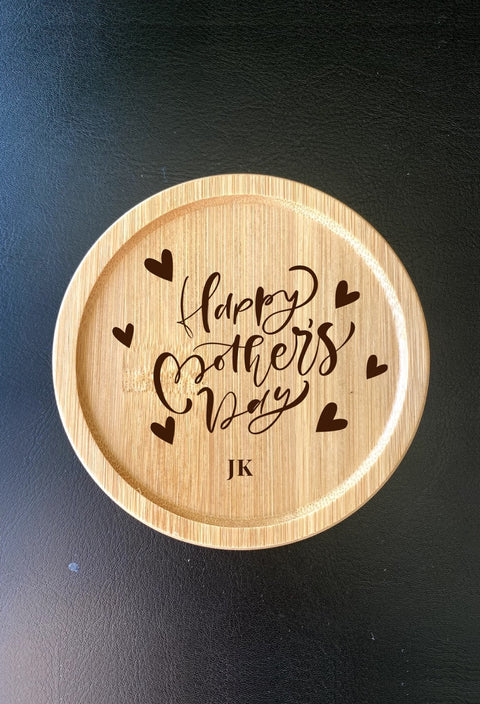 Custom Engraved Coffee Coasters for Mom - Perfect Gift for Mother's Day & Birthdays