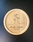 Engraved Lovers Wooden Coaster: A Perfect Gift for Couples