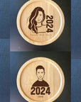 Engraved 2024 Wooden Coasters