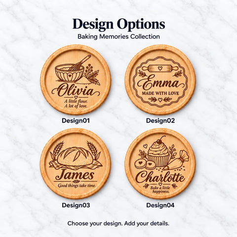 Personalised Baking Wooden Coaster – Baking Memories