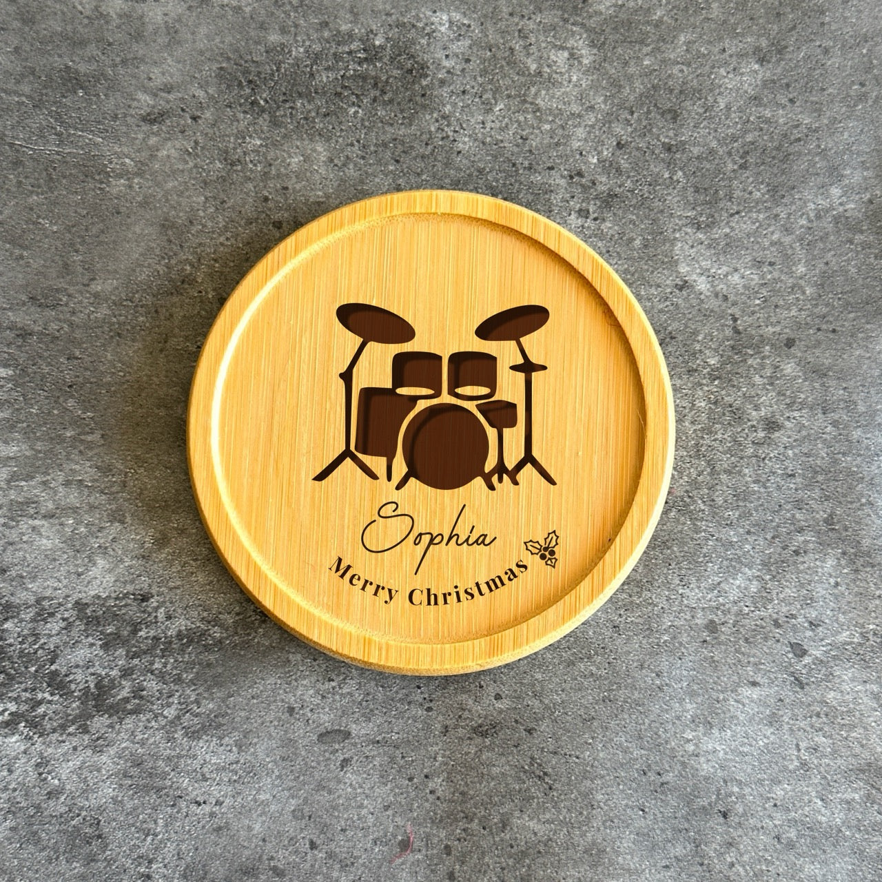 Eco-friendly bamboo coaster for musicians and performers