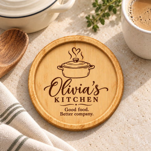 Personalised Wooden Coaster – Cooking & Chef Designs