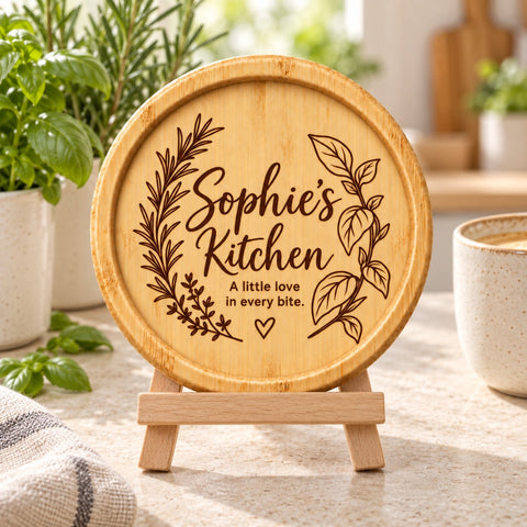 Personalised Wooden Coaster – Cooking & Chef Designs