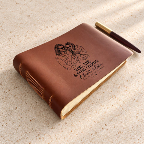 Our Story Text Designs for Couple Portrait Journals & Gifts
