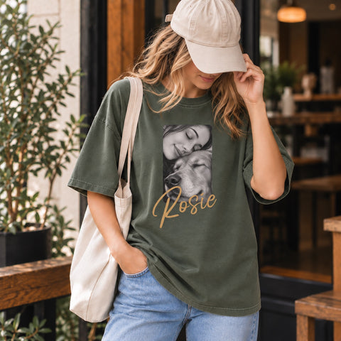 Dog Memorial T-Shirt – Personalised Photo & Tribute