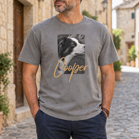 Personalised Dog Mum T-Shirt – Your Dog’s Photo & Name