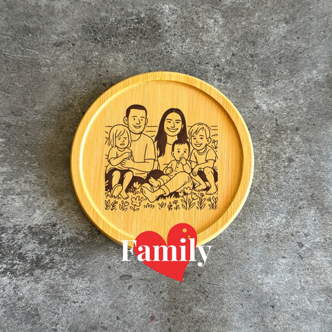 premium wood coasters gift for home decor