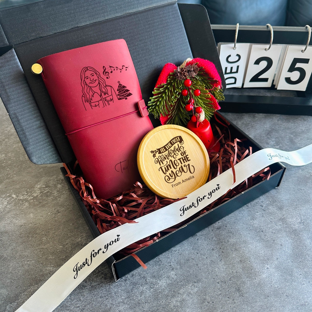 Custom Christmas gift set for teachers, friends, or family