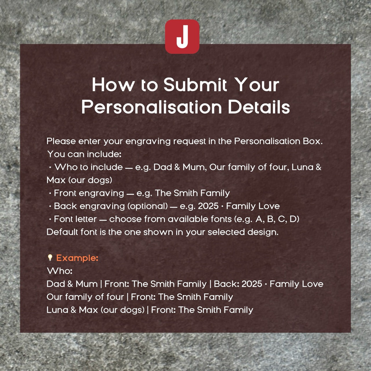 Personalised Wood Family Coaster Set – Custom Engraved Coasters for Members | Family Christmas Gift &amp; Home Decor