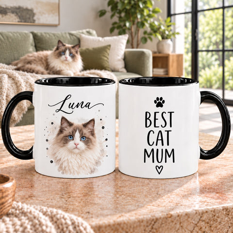 Personalised Pet Photo Mug – Custom Dog & Cat Portrait Gift