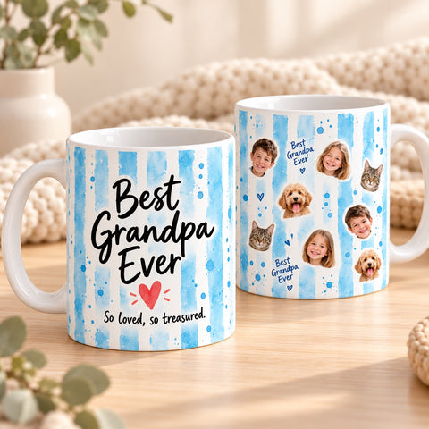 Personalised Family Photo Mug – Gifts for Mum, Dad & Grandparents