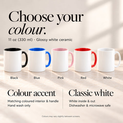 Baby’s First Christmas Photo Mug – Personalised Name & Year