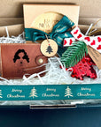 Deluxe Christmas Hamper with Leather Pocket Notebook & Ornaments