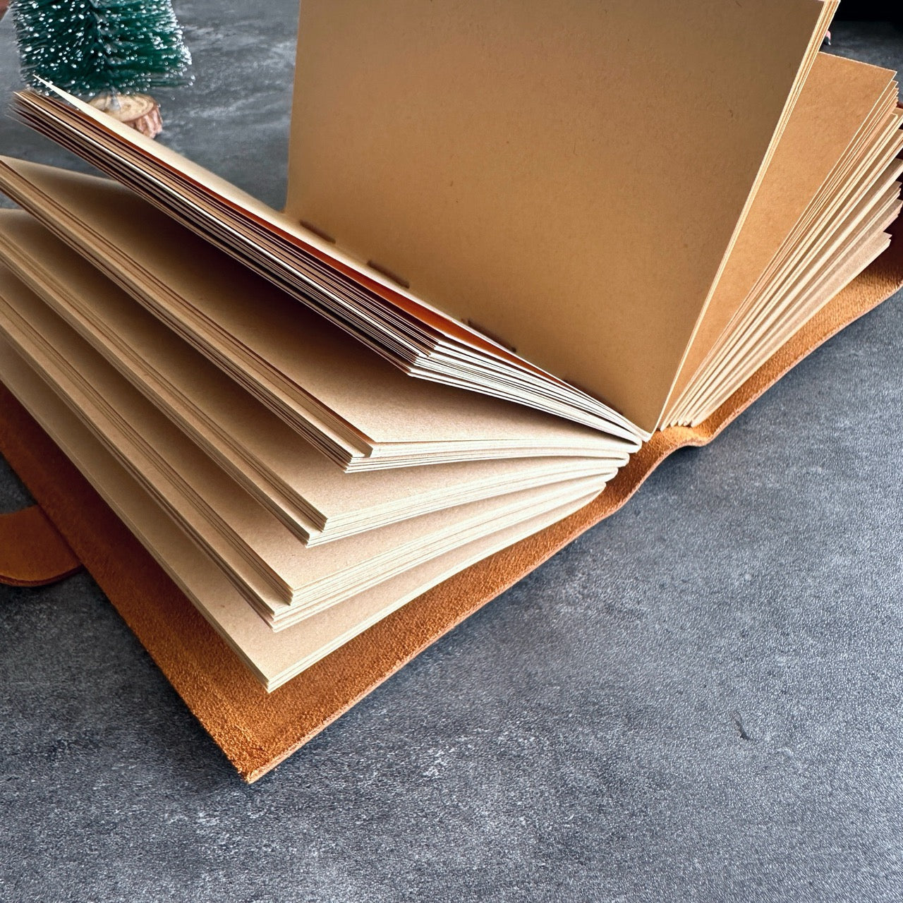 Elegant Personalised Daily Journal and Wooden Coaster Gift Set