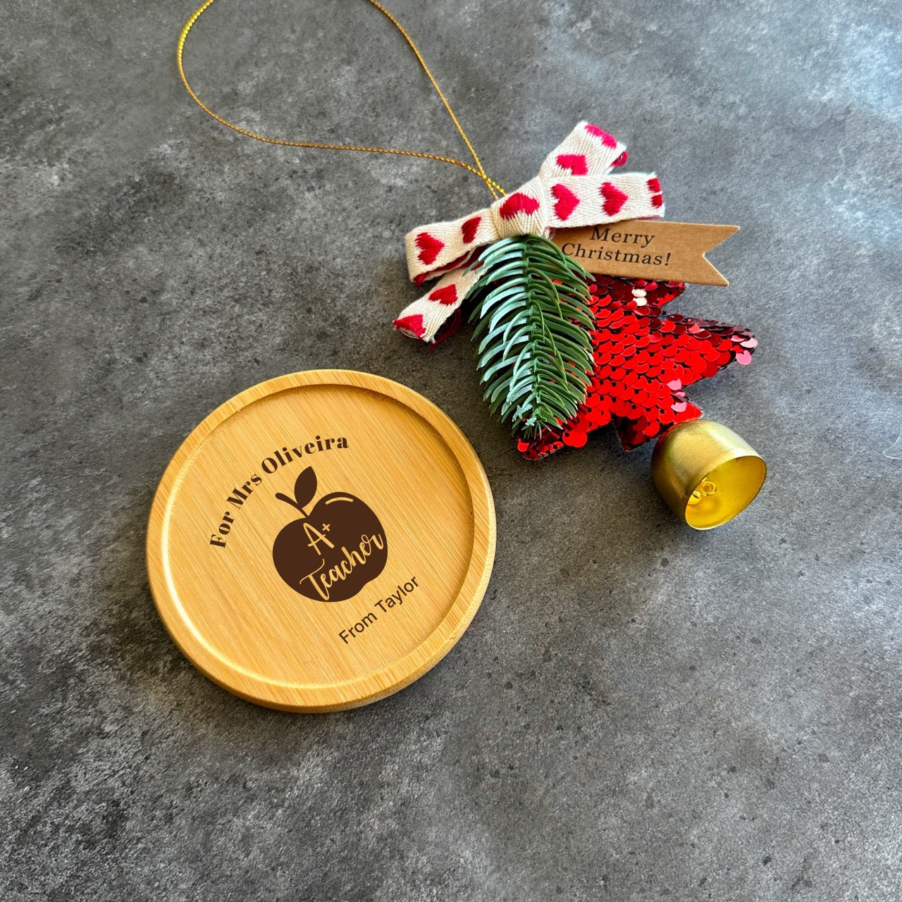 Holiday teacher appreciation gift set in black box